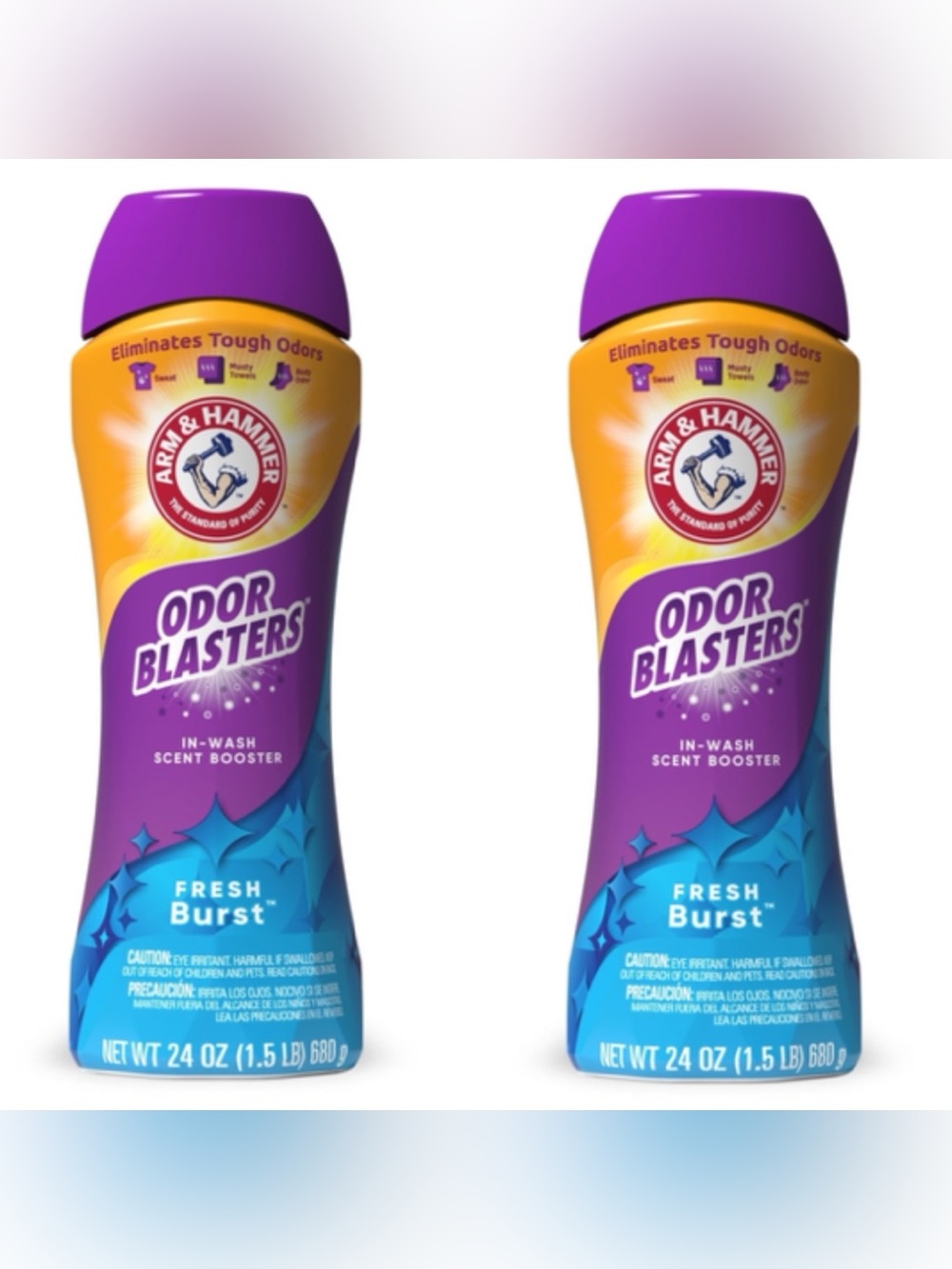 Pack of 2 Arm & Hammer Odor Blasters In-Wash Scent Booster - Fresh Burst